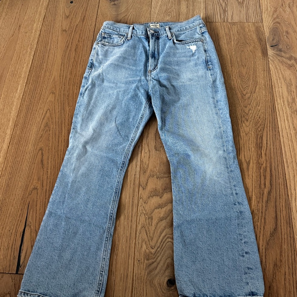 Citizens Of Humanity Vintage Blue Wide Ankle Cropped Denim